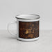 Left View Custom North Port Florida Map Enamel Mug in Ember