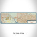 Flat View of Map Custom North Port Florida Map Enamel Mug in Woodblock