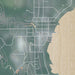 Northport Michigan Map Print in Afternoon Style Zoomed In Close Up Showing Details