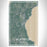 Northport Michigan Map Print Portrait Orientation in Afternoon Style With Shaded Background