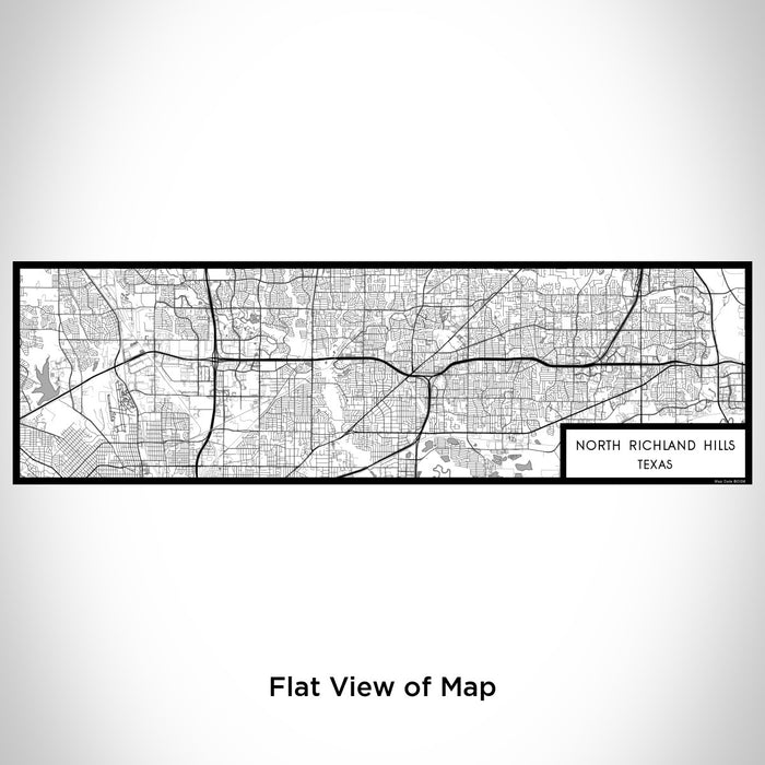 Flat View of Map Custom North Richland Hills Texas Map Enamel Mug in Classic
