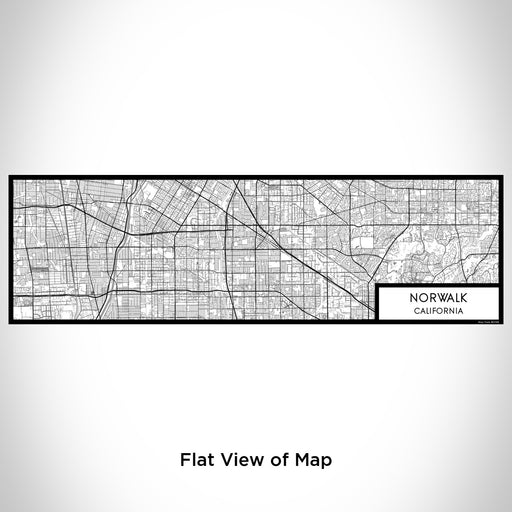 Flat View of Map Custom Norwalk California Map Enamel Mug in Classic
