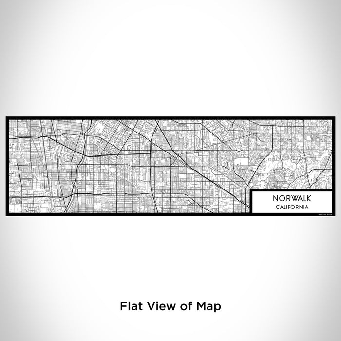 Flat View of Map Custom Norwalk California Map Enamel Mug in Classic
