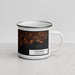 Right View Custom Norwalk Connecticut Map Enamel Mug in Ember