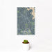 12x18 Norwood North Carolina Map Print Portrait Orientation in Afternoon Style With Small Cactus Plant in White Planter