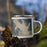 Right View Custom Norwood North Carolina Map Enamel Mug in Afternoon on Grass With Trees in Background