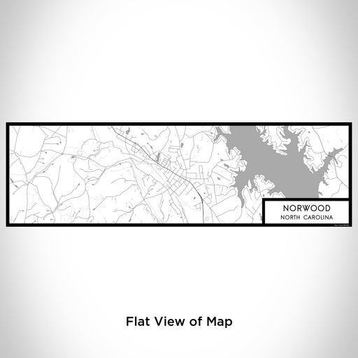 Flat View of Map Custom Norwood North Carolina Map Enamel Mug in Classic