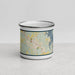 Front View Custom Norwood North Carolina Map Enamel Mug in Woodblock