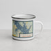 Right View Custom Norwood North Carolina Map Enamel Mug in Woodblock