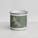 Front View Custom Nottely Lake Georgia Map Enamel Mug in Afternoon