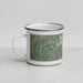 Left View Custom Nottely Lake Georgia Map Enamel Mug in Afternoon