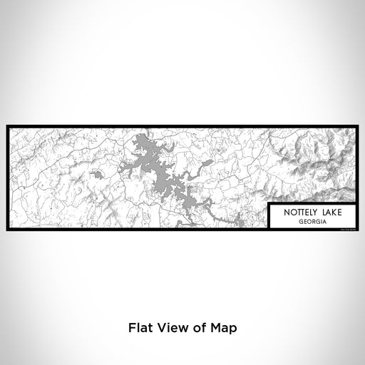 Flat View of Map Custom Nottely Lake Georgia Map Enamel Mug in Classic