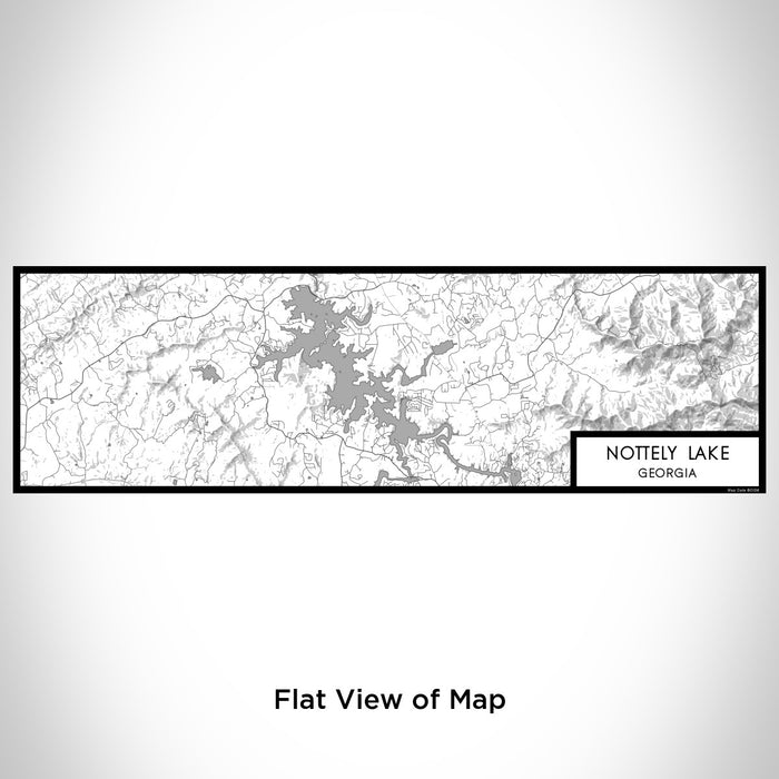 Flat View of Map Custom Nottely Lake Georgia Map Enamel Mug in Classic