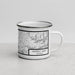 Right View Custom Nottely Lake Georgia Map Enamel Mug in Classic