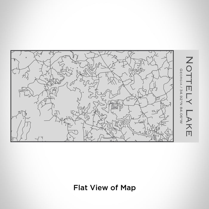 Nottely Lake - Georgia Engraved Map Insulated Bottle