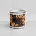 Front View Custom Nottely Lake Georgia Map Enamel Mug in Ember