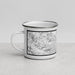 Left View Custom Novato California Map Enamel Mug in Classic