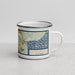Right View Custom Novato California Map Enamel Mug in Woodblock