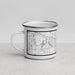 Left View Custom Novi Michigan Map Enamel Mug in Classic