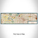 Flat View of Map Custom Novi Michigan Map Enamel Mug in Woodblock