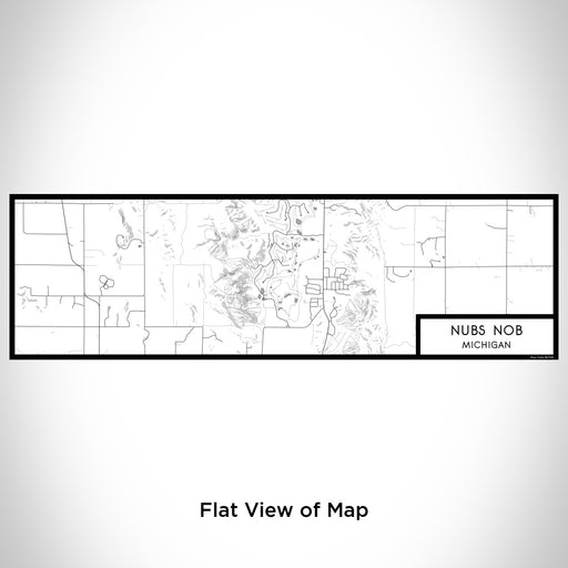 Flat View of Map Custom Nubs Nob Michigan Map Enamel Mug in Classic