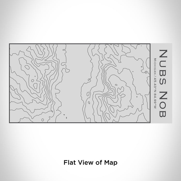 Rendered View of Nubs Nob Michigan Map Engraving on 17oz Stainless Steel Insulated Cola Bottle