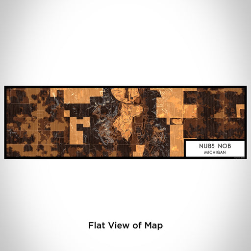 Flat View of Map Custom Nubs Nob Michigan Map Enamel Mug in Ember