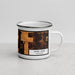 Right View Custom Nubs Nob Michigan Map Enamel Mug in Ember