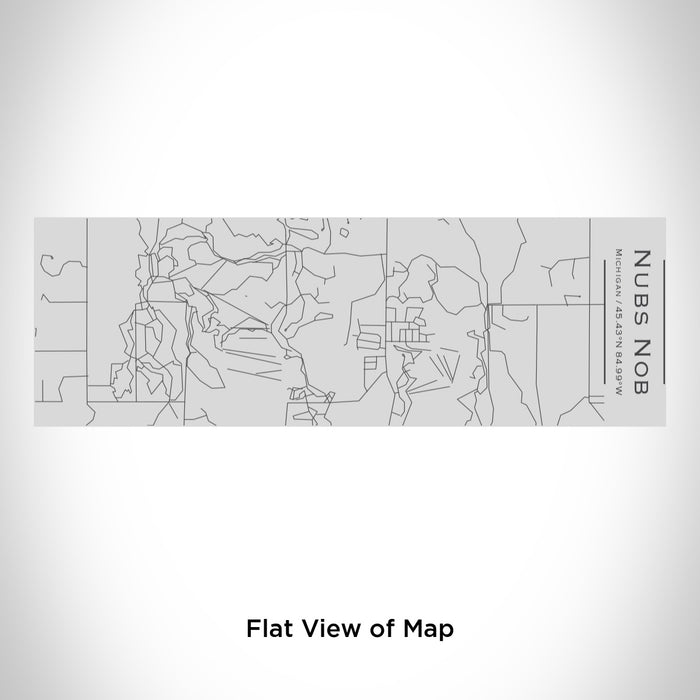 Rendered View of Nubs Nob Michigan Map Engraving on 10oz Stainless Steel Insulated Cup with Sipping Lid