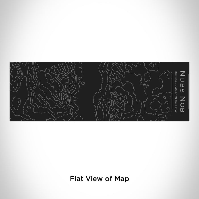 Rendered View of Nubs Nob Michigan Map Engraving on 10oz Stainless Steel Insulated Cup with Sliding Lid in Black