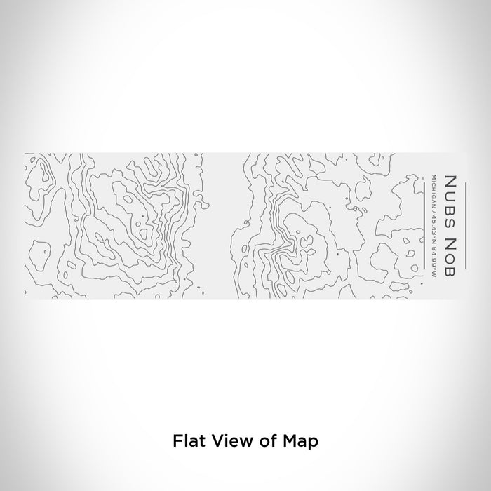 Rendered View of Nubs Nob Michigan Map Engraving on 10oz Stainless Steel Insulated Cup with Sliding Lid in White