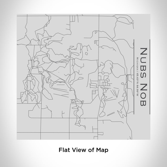 Rendered View of Nubs Nob Michigan Map Engraving on 17oz Stainless Steel Insulated Tumbler