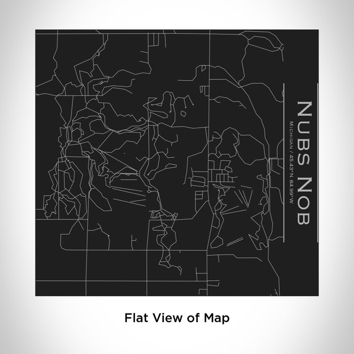 Rendered View of Nubs Nob Michigan Map Engraving on 17oz Stainless Steel Insulated Tumbler in Black