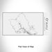 Rendered View of O‘ahu Hawaii Map Engraving on 17oz Stainless Steel Insulated Cola Bottle in White
