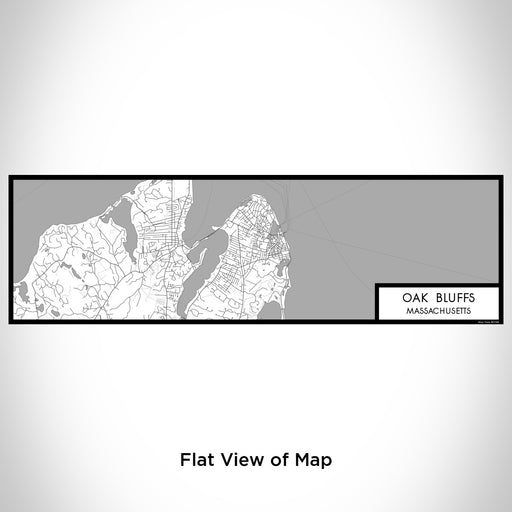 Flat View of Map Custom Oak Bluffs Massachusetts Map Enamel Mug in Classic