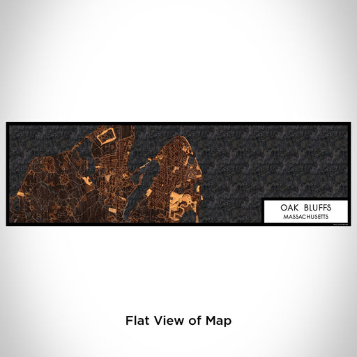 Flat View of Map Custom Oak Bluffs Massachusetts Map Enamel Mug in Ember