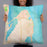 Person holding 22x22 Custom Oak Bluffs Massachusetts Map Throw Pillow in Watercolor