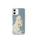 Custom iPhone 12 mini Oak Bluffs Massachusetts Map Phone Case in Woodblock