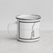 Left View Custom Oakes North Dakota Map Enamel Mug in Classic