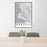 24x36 Oakland California Map Print Portrait Orientation in Classic Style Behind 2 Chairs Table and Potted Plant