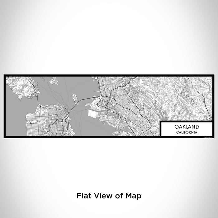Flat View of Map Custom Oakland California Map Enamel Mug in Classic