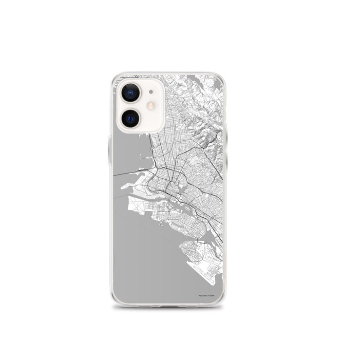 Custom Oakland California Map iPhone 12 mini Phone Case in Classic