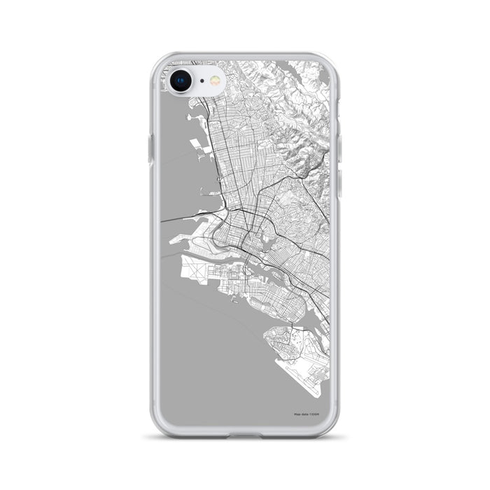 Custom Oakland California Map iPhone SE Phone Case in Classic