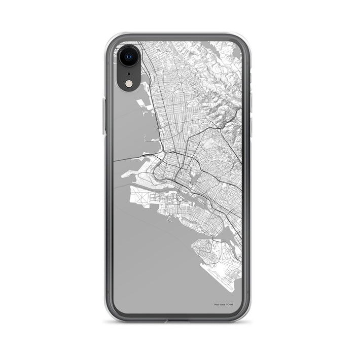 Custom Oakland California Map Phone Case in Classic