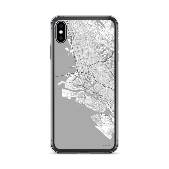Custom Oakland California Map Phone Case in Classic
