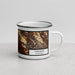 Right View Custom Oakland California Map Enamel Mug in Ember