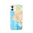 Custom Oakland California Map iPhone 12 Phone Case in Watercolor