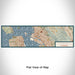 Flat View of Map Custom Oakland California Map Enamel Mug in Woodblock