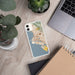 Custom Oakland California Map Phone Case in Woodblock