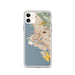 Custom Oakland California Map Phone Case in Woodblock